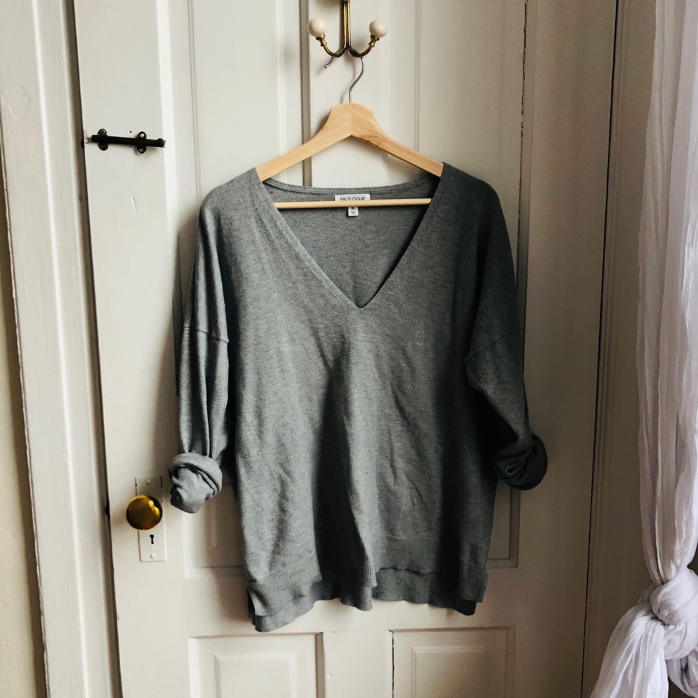 Grey oversized sweater